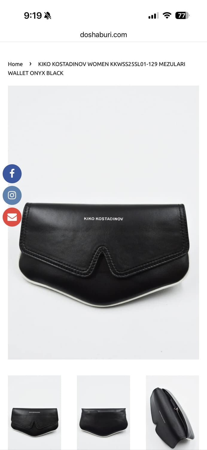 키코 코스타디노브 Mezulari Wallet (Onyx Black) 상품이미지1