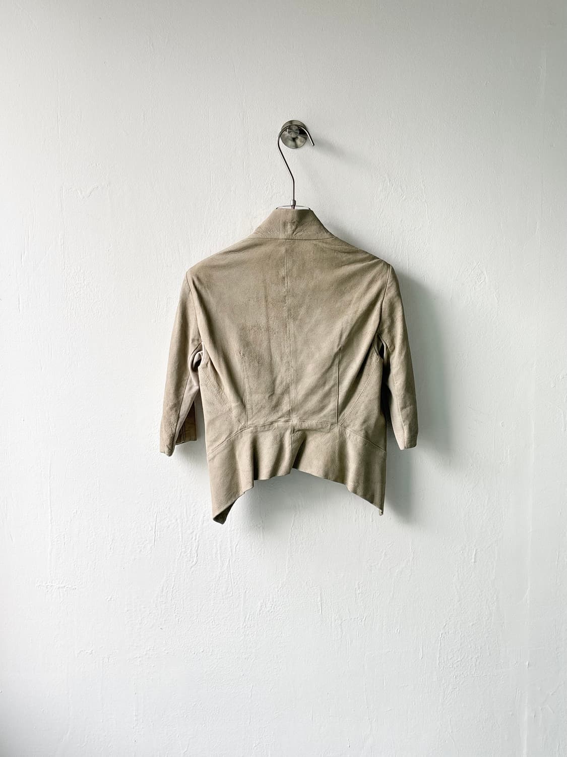 릭오웬스 드레이프 카울 넥 램스킨 자켓  상품이미지7