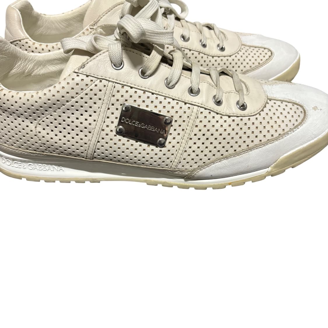돌체앤가바나 메탈 로고 레더 트레이너 스니커즈 10 280 상품이미지6