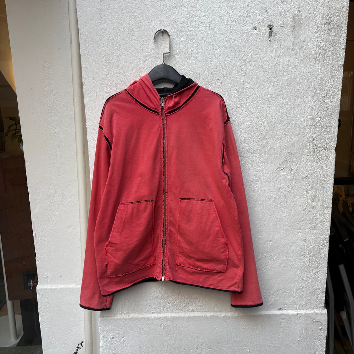 스톤아일랜드 데님스 코랄 디스트레스 후디 집업 상품이미지3