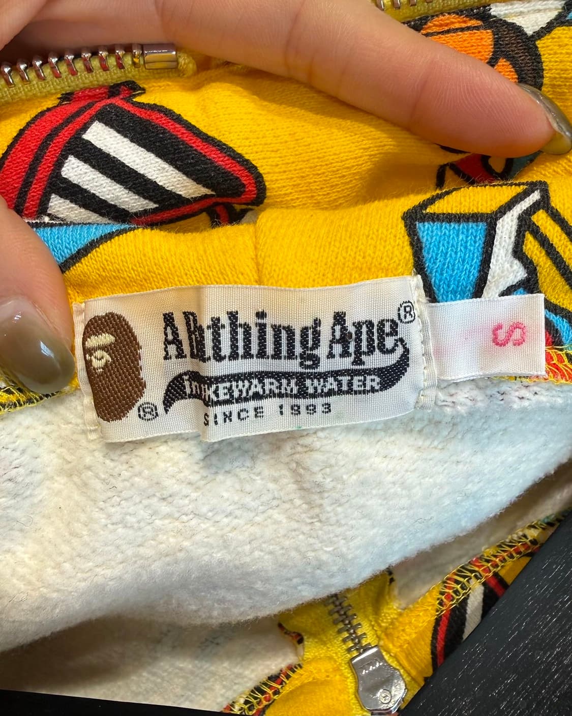 베이프 옐로우 마일로 후드집업  상품이미지8