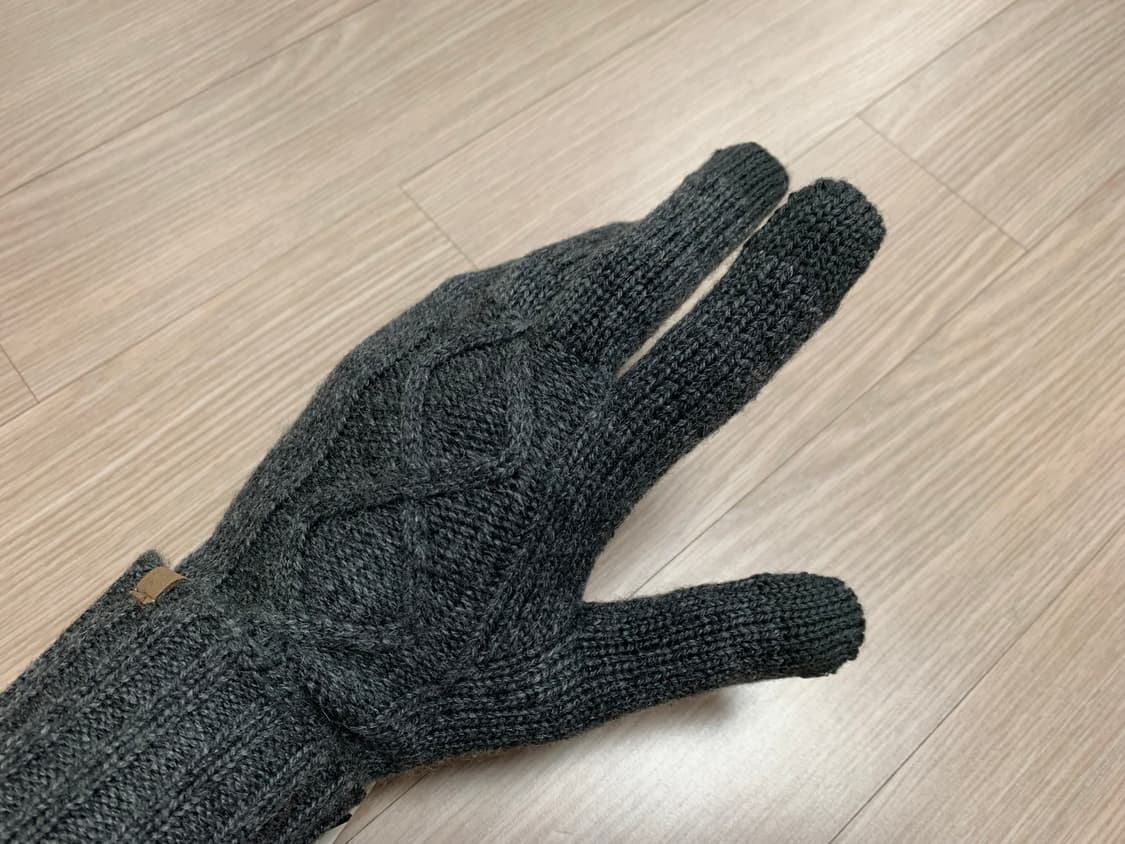 자라 지오메트릭 자카드 장갑 울 케이블 니트 장갑 상품이미지10