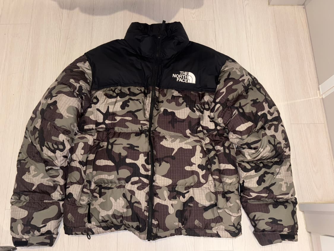 1996 Novelty Nuptse jacket woodland camo 상품이미지2