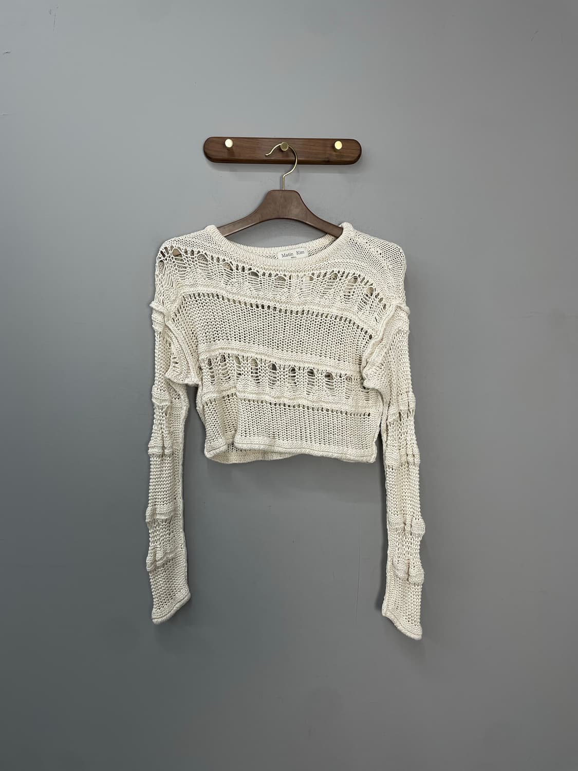 마뗑킴 크로쉐 그물 크롭 니트 H1502 상품이미지2