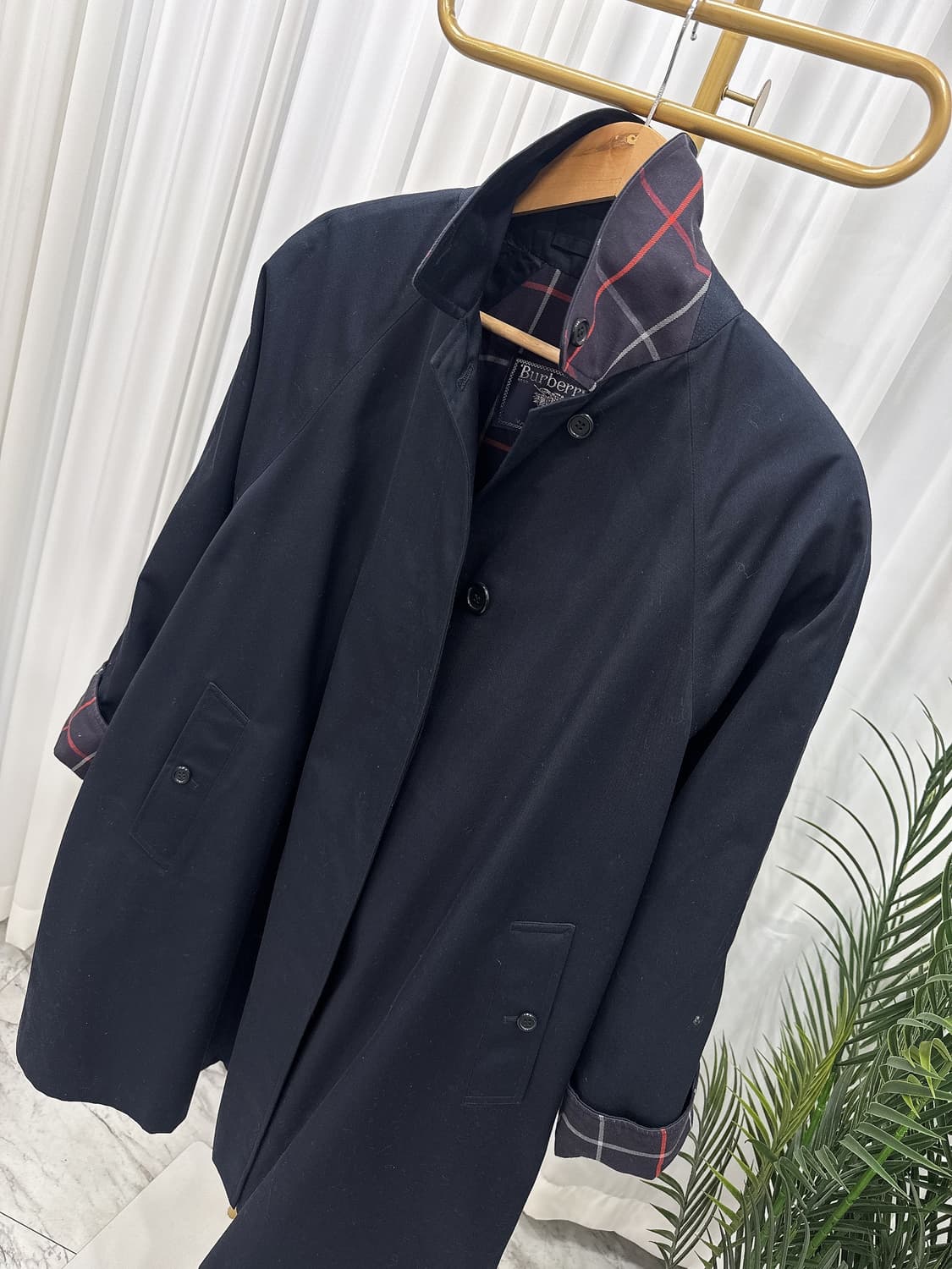 🩵 버버리 싱글 네이비 트렌치코트🩵 상품이미지2