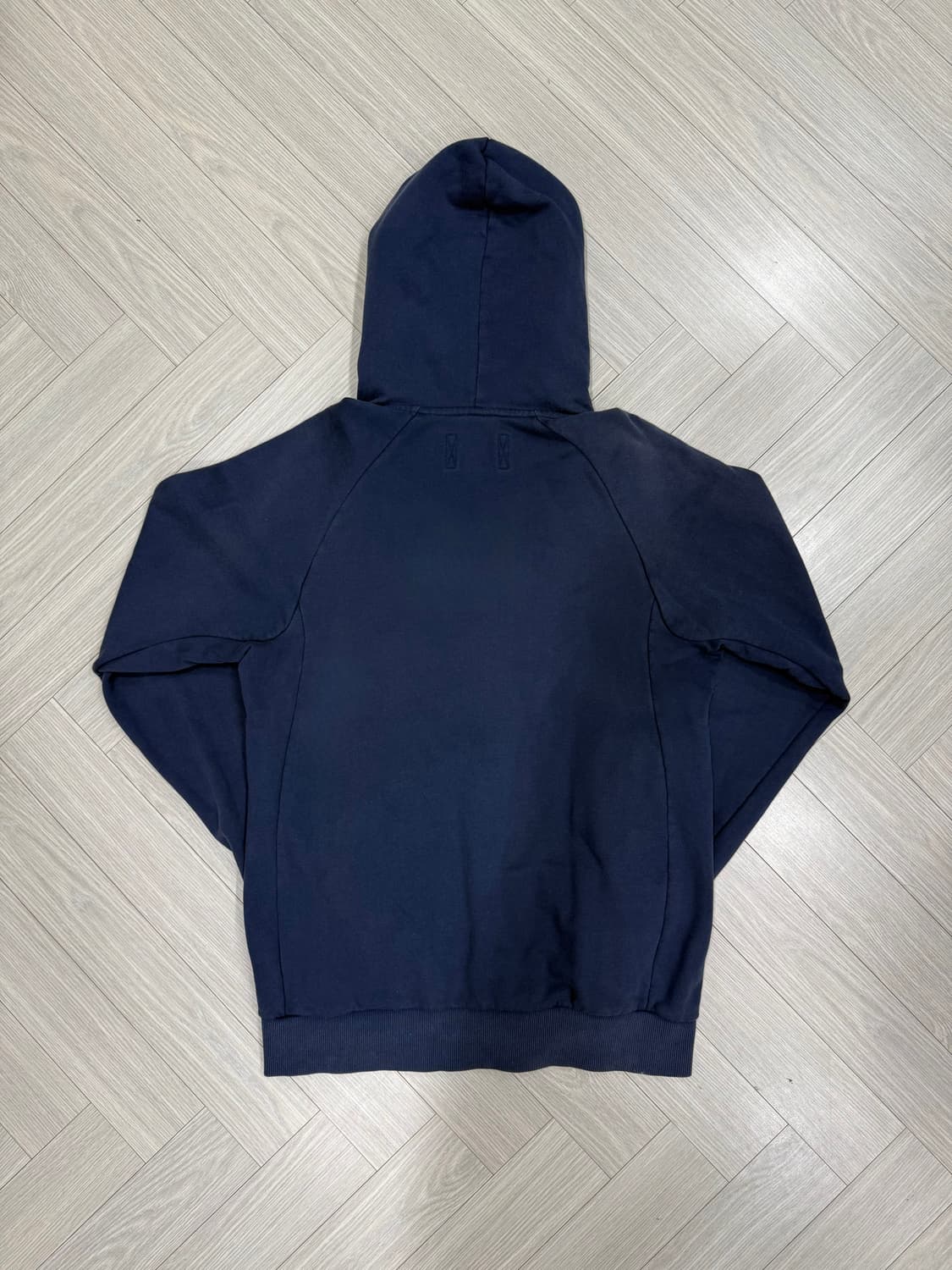 네이비색 나이키 로고 후드 집업 상품이미지2