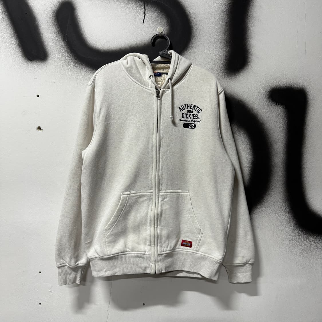 디키즈 아크 로고 쉐르파 집업 후디 헤더 그레이 상품이미지1