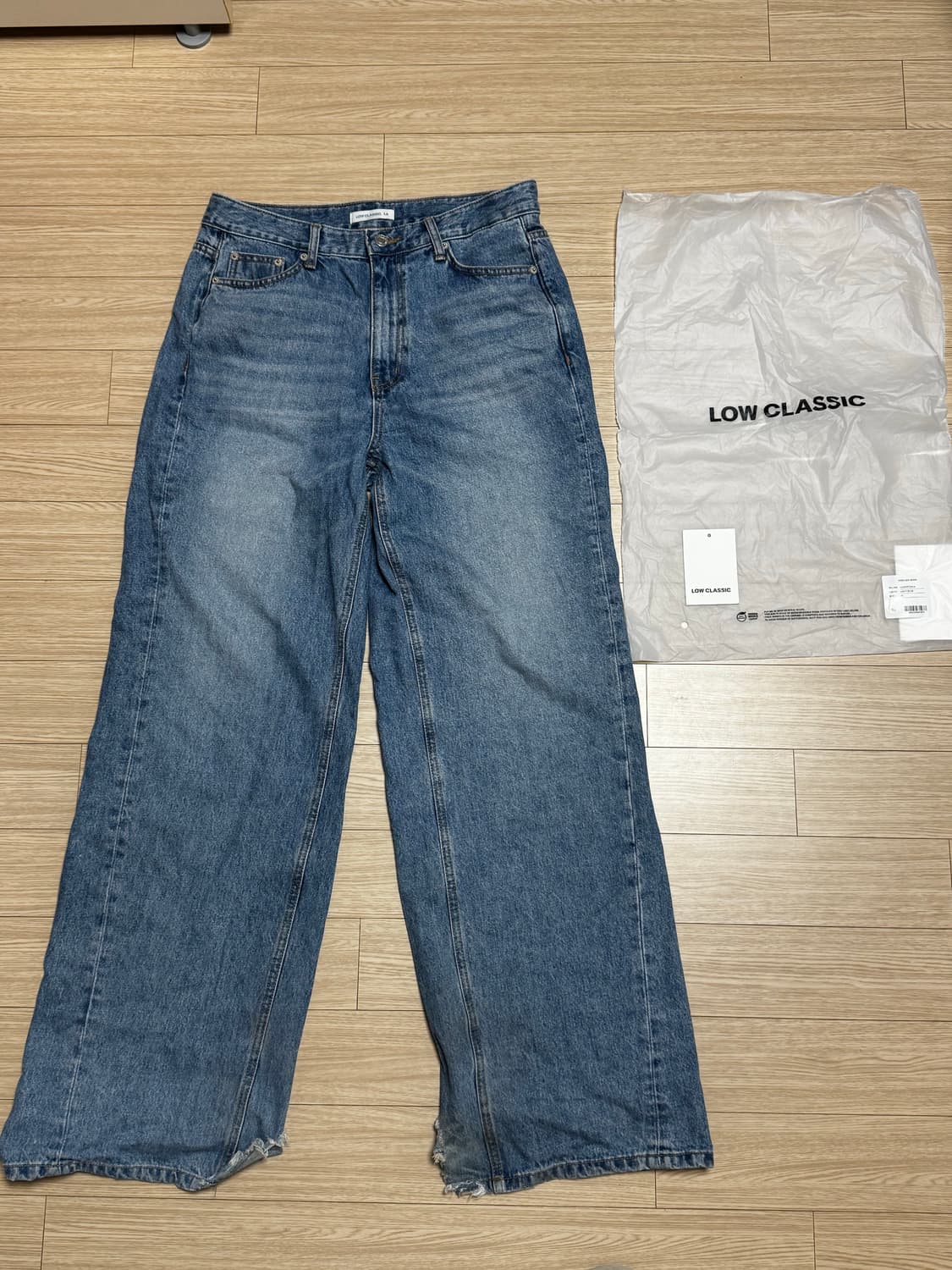 로우클래식 low classic WIDE-LEG JEANS_LIGHTXL 상품이미지4