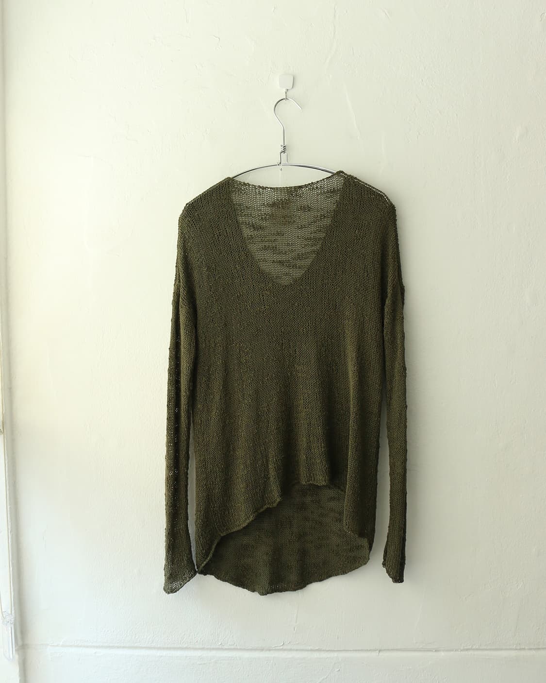 헬무트랭 그린 시스루 니트 톱 상품이미지3
