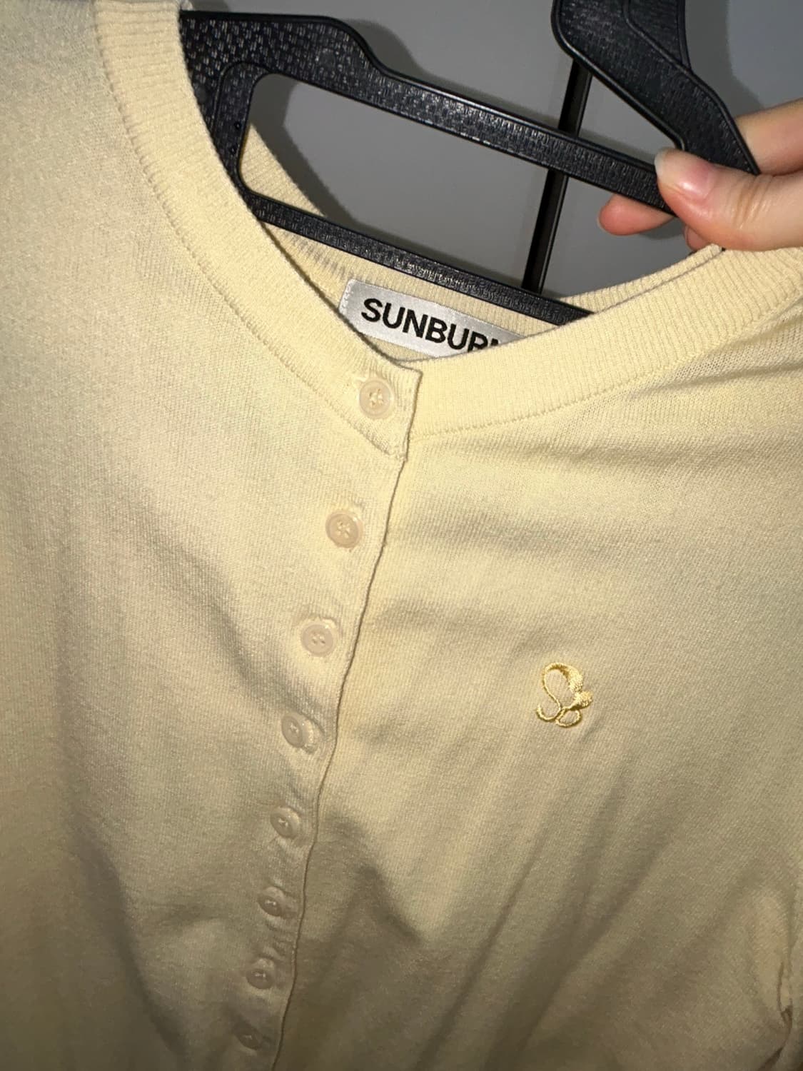 썬번프로젝트 라운드 넥 가디건 레몬 상품이미지3