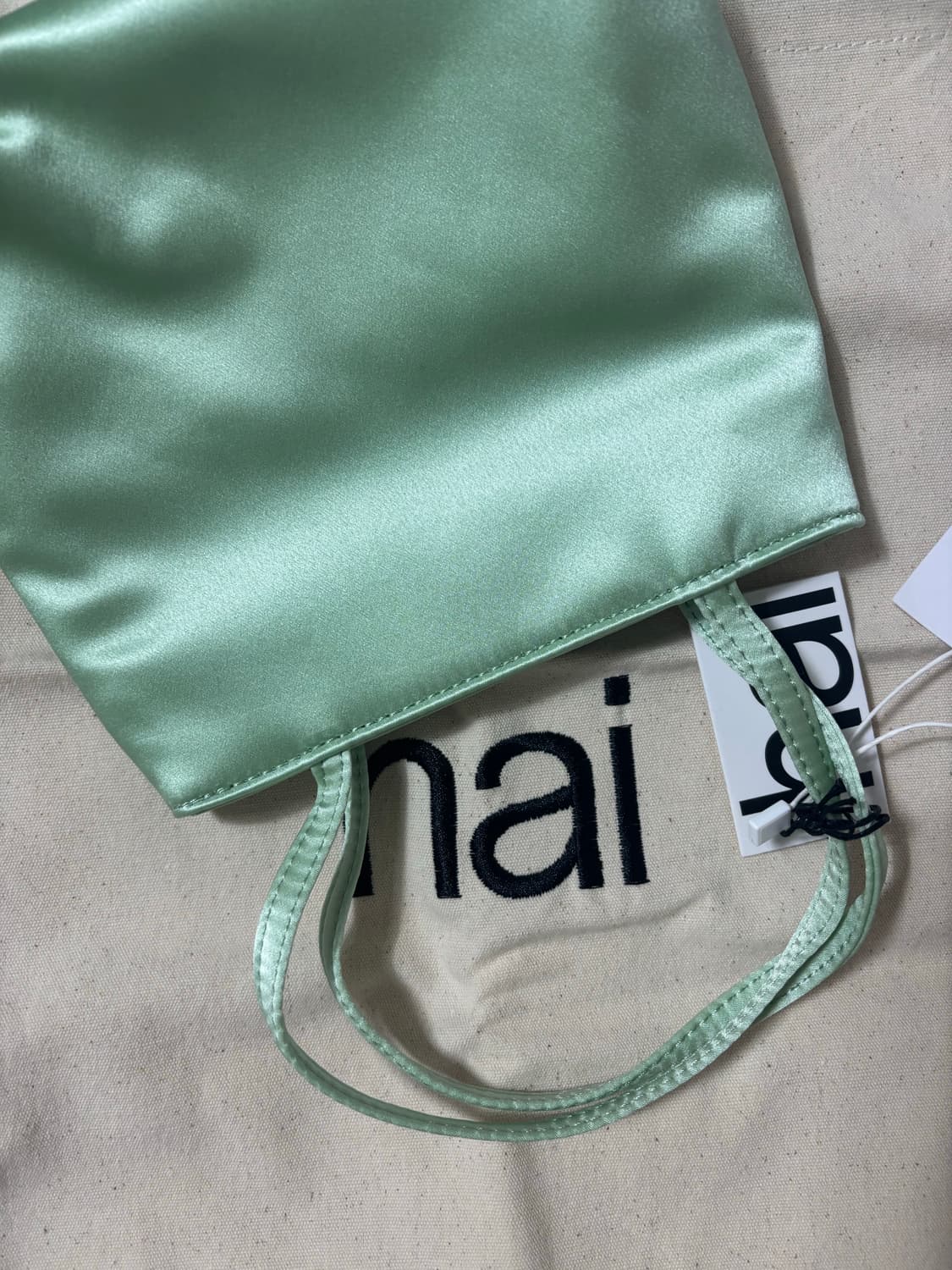 hai 하이 해 실크가방 미니백 민트 정품 제니가방 새상품 상품이미지3