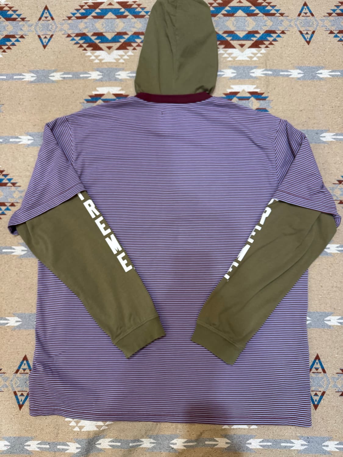 [XL] 슈프림 레이어드 후드 롱 슬리브 탑 올리브  상품이미지6