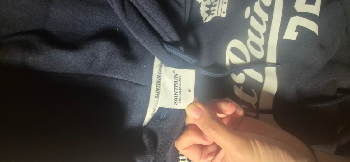 세인트페인 팀 리그 후드 네이비 M 상품이미지2