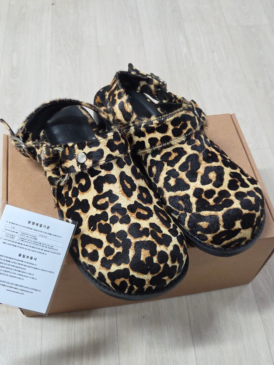 파르피 레오파드 클로그 245 상품이미지4