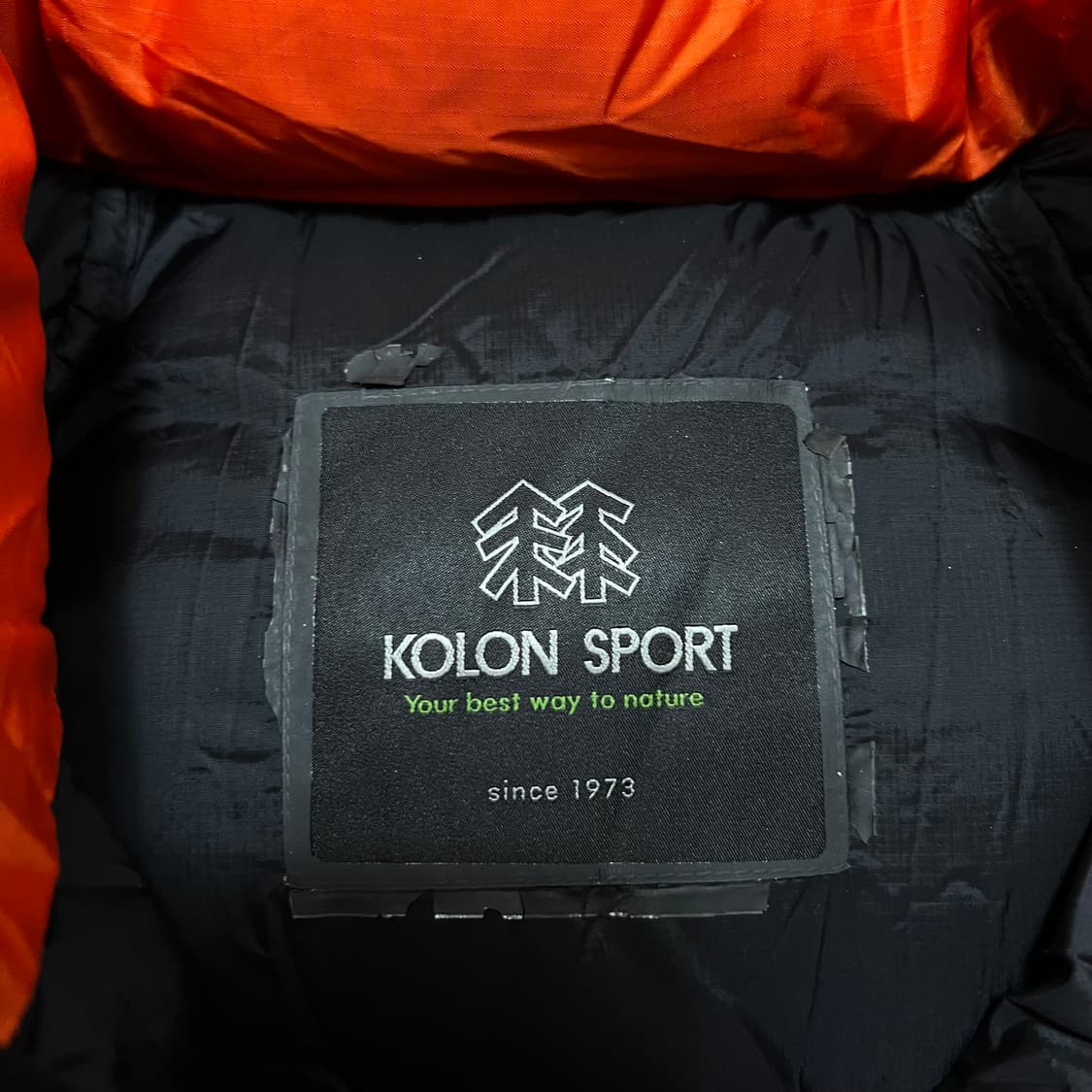 코오롱 윈드스토퍼 덕다운 800 후드 패딩 점퍼 [오렌지] L/100 상품이미지7