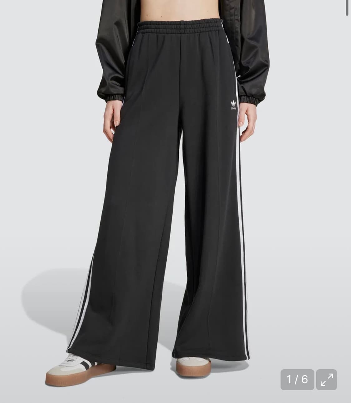 아디다스 3S 와이드 레그 팬츠 - 블랙 / IY7255 상품이미지1