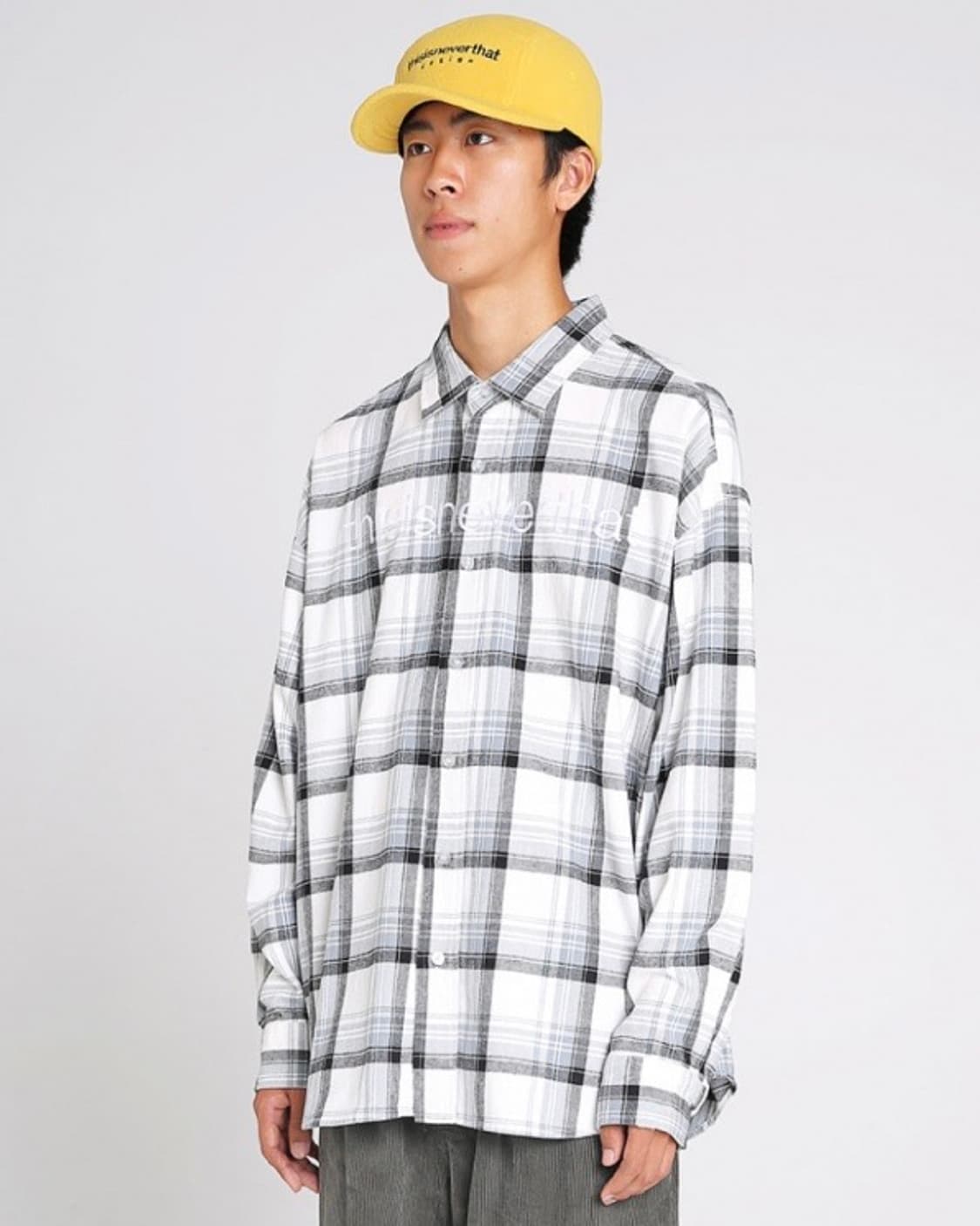 디스이즈네버댓 로고체크셔츠 상품이미지2