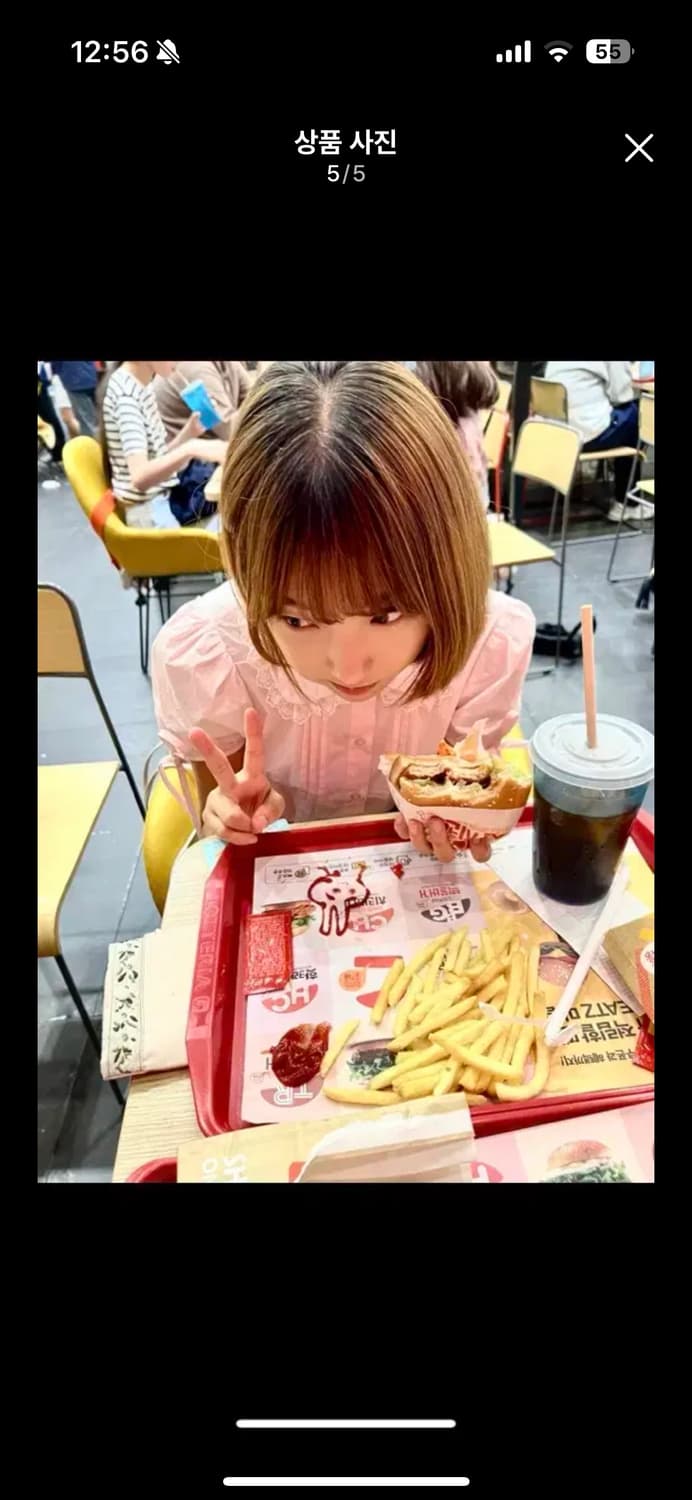 크랭크 핀턱 레이스 카라 블라우스 상품이미지4