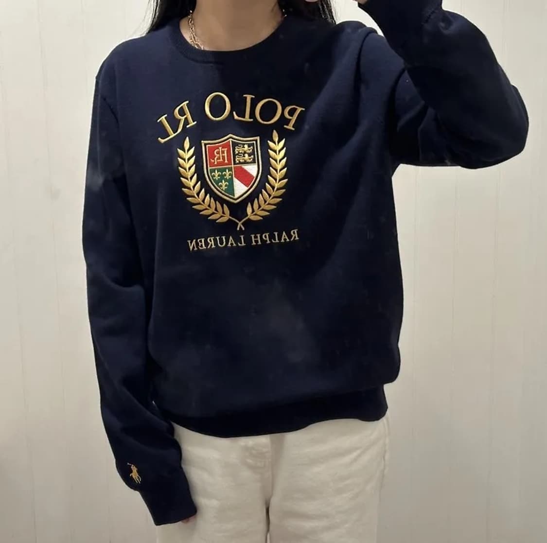 랄프로렌(Ralph Lauren) 크레스트 코튼 크루넥 니트 상품이미지4
