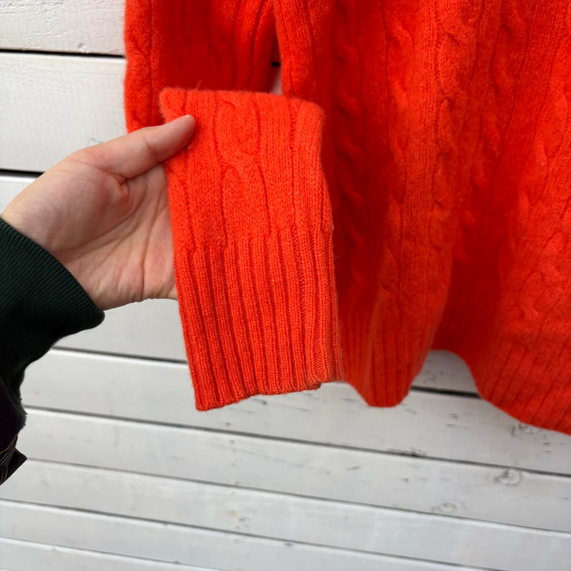 Polo 폴로 울 캐시미어 케이블 꽈배기 니트 상품이미지5