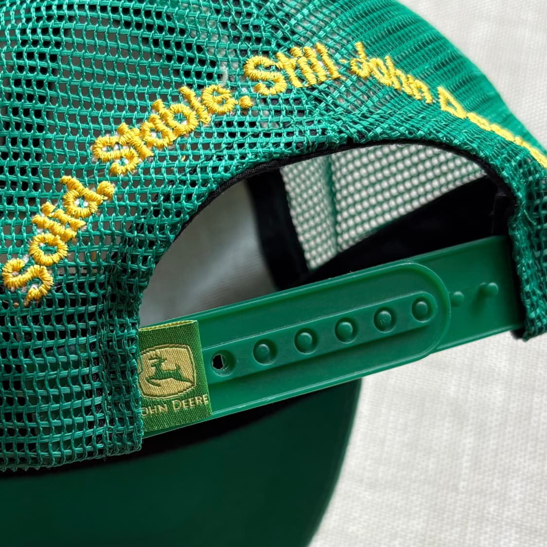 90s USA JOHN DEERE 트랙터 메쉬 캡 상품이미지5