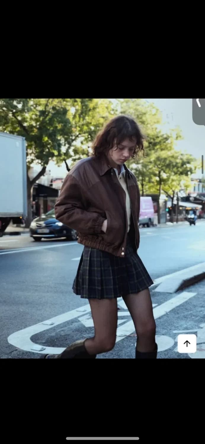 레터프롬문 스웨이드 퀄팅 점퍼 브라운 FREE 상품이미지2