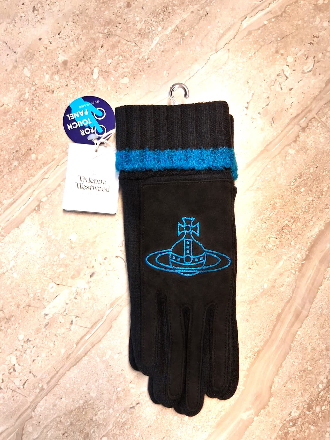 비비안 웨스트우드 빅 orb 저지 글러브 블랙 (새상품) 상품이미지5