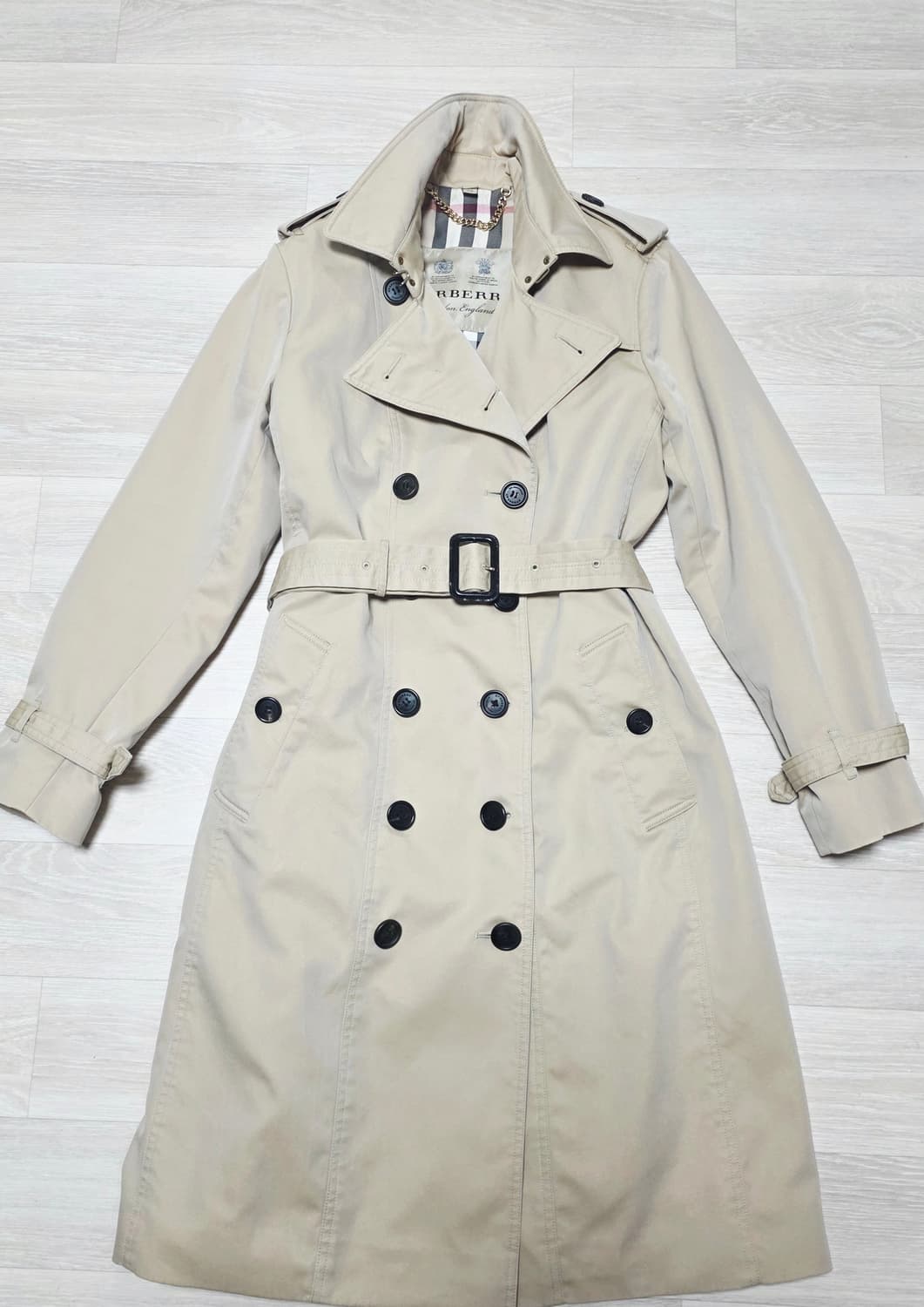 버버리 샌드링엄  트렌치 코트 66(M) 정품  상품이미지1