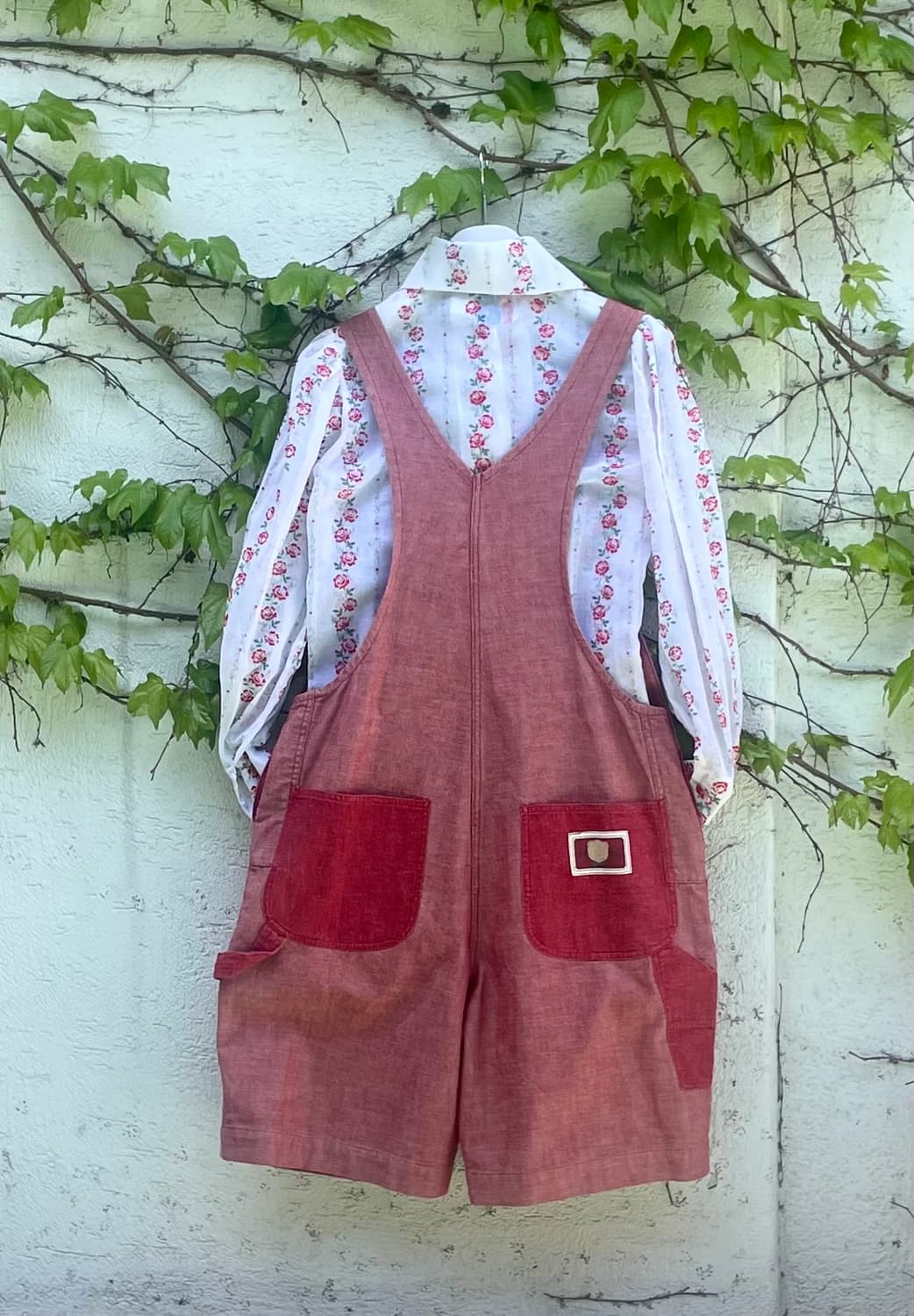 PINK HOUSE 베어 자수 오버롤 (Red) 상품이미지2