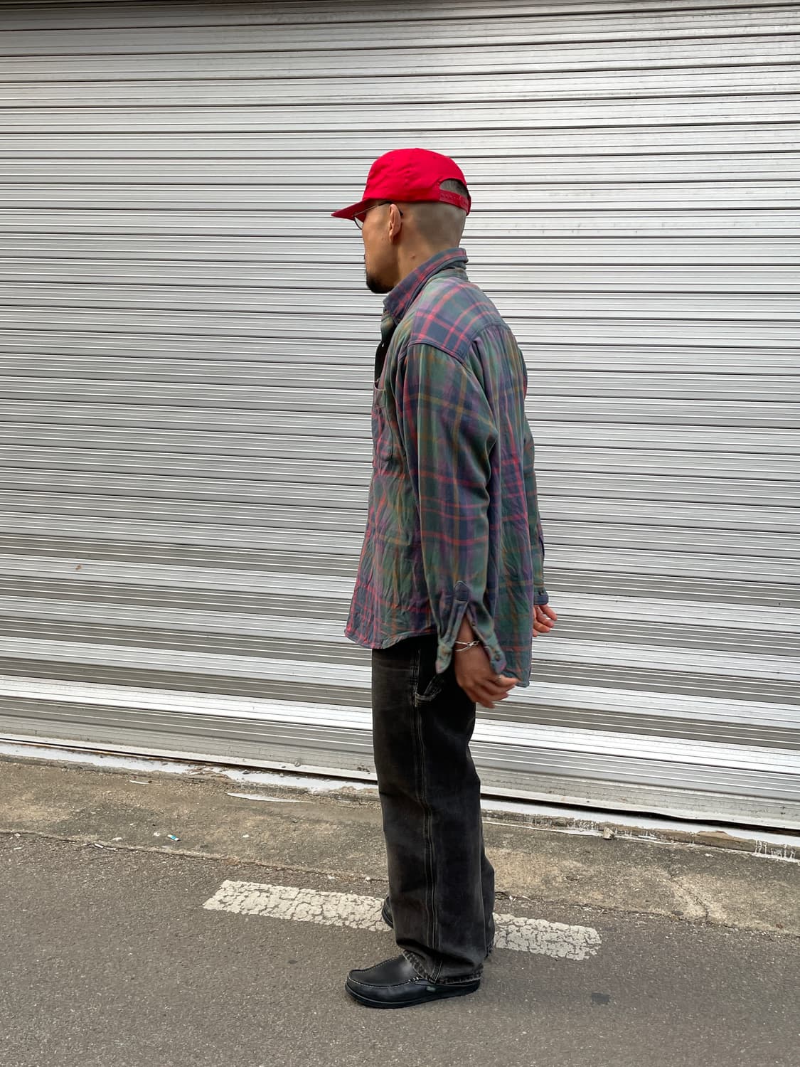 90-00s Old GAP Faded Check Shirt 상품이미지1