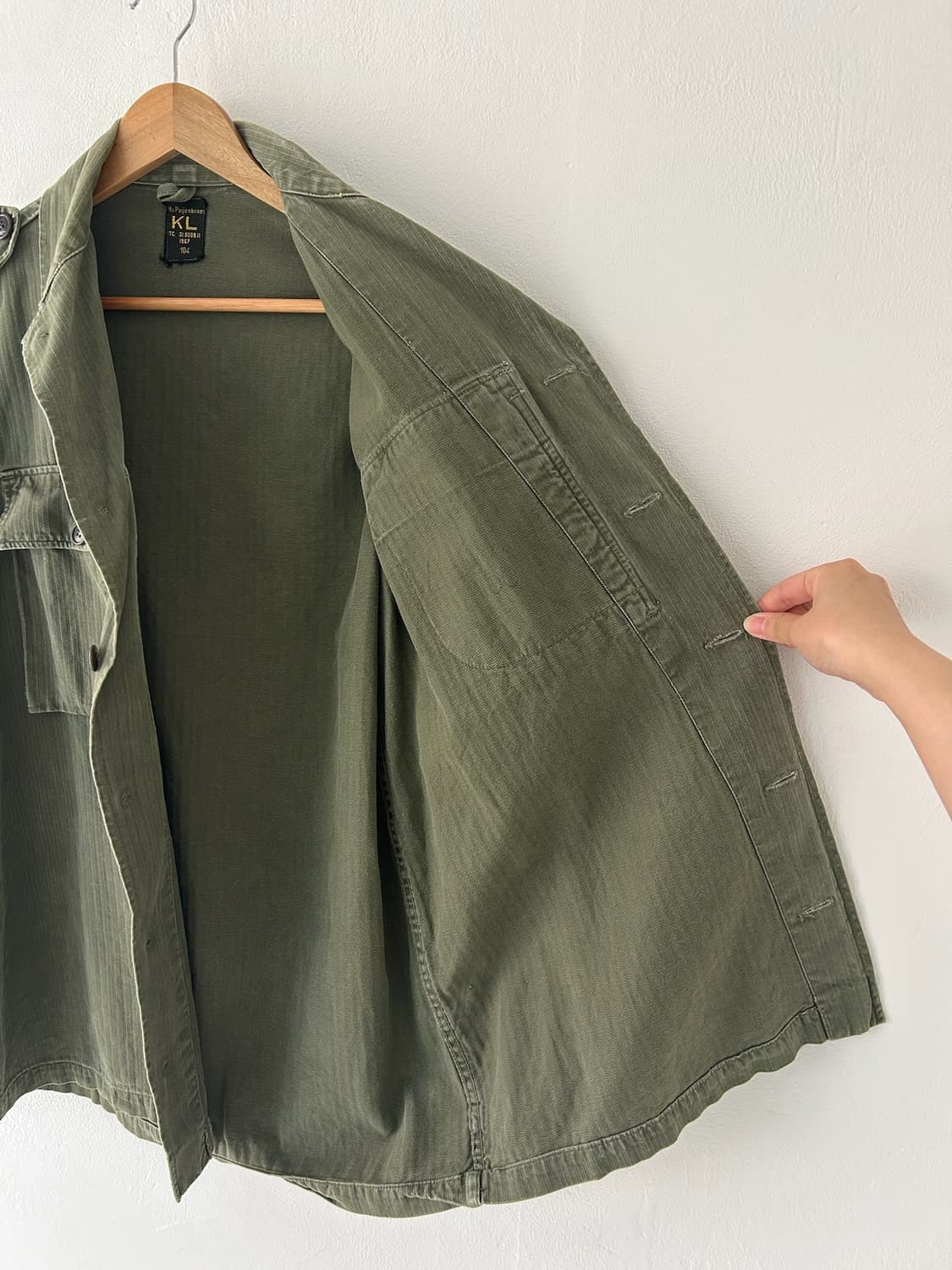 60's Dutch army hbt utility shirt 상품이미지6