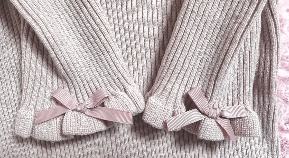 리즈리사 목걸이가 달린 리브 니트 양산형 양지뢰 달천깔 히메갸루 빈티지 상품이미지4