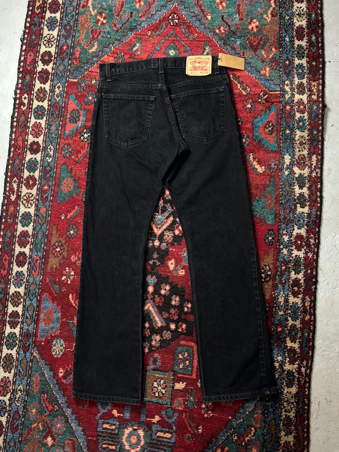 00's 빈티지 리바이스 517 블랙 플레어진 상품이미지4