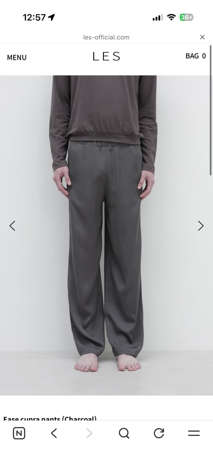 les ease cupra pants 차콜 46 상품이미지1