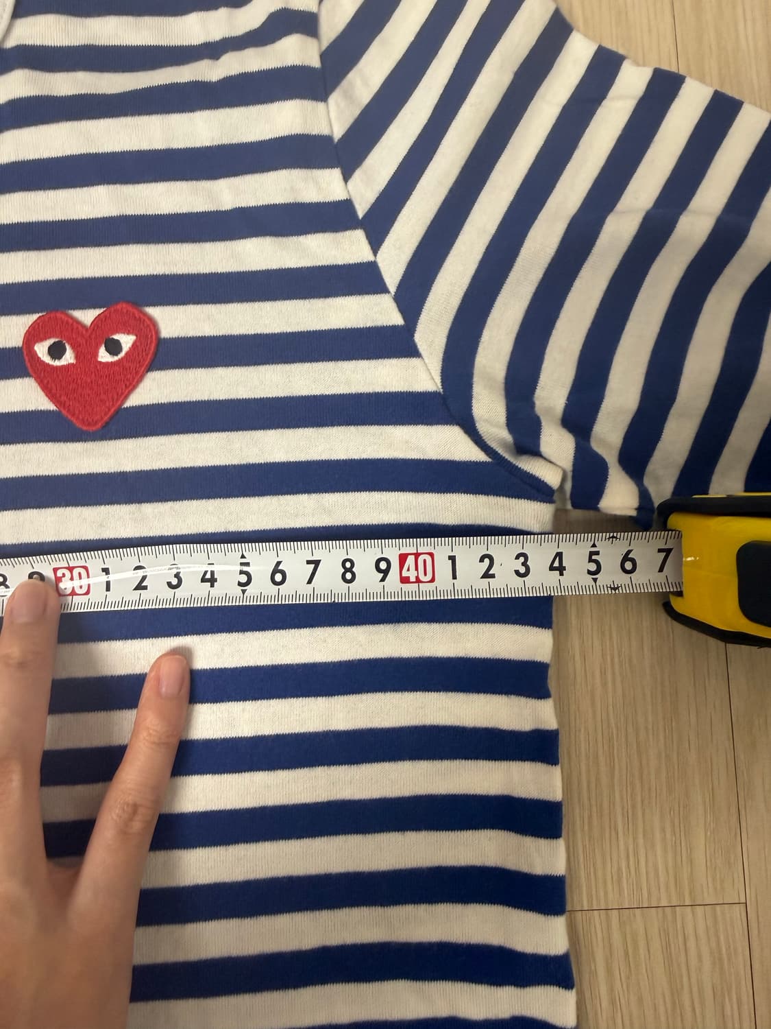 꼼데가르송 스트라이프 긴팔 티셔츠 상품이미지3