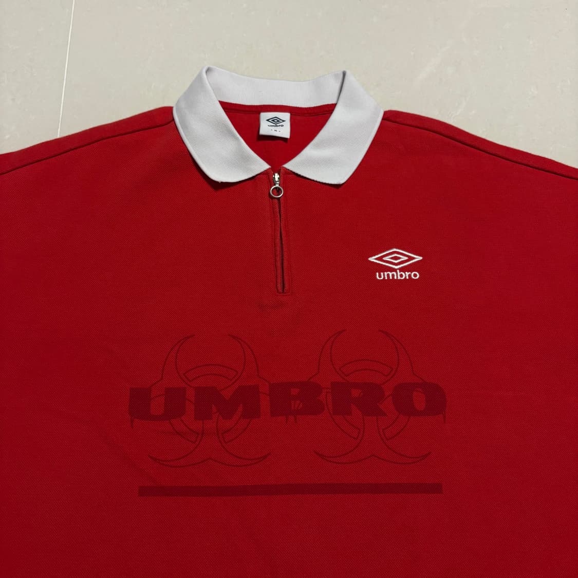 정품 엄브로 반집업 럭비 맨투맨 카라넥 긴팔 티셔츠 상품이미지4