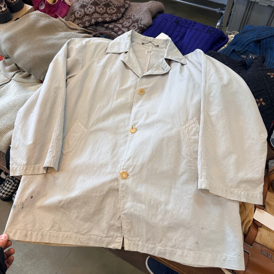 CP COMAPNY 씨피컴퍼니 이탈리아생산 중기장 코트 자켓 L XL 상품이미지1