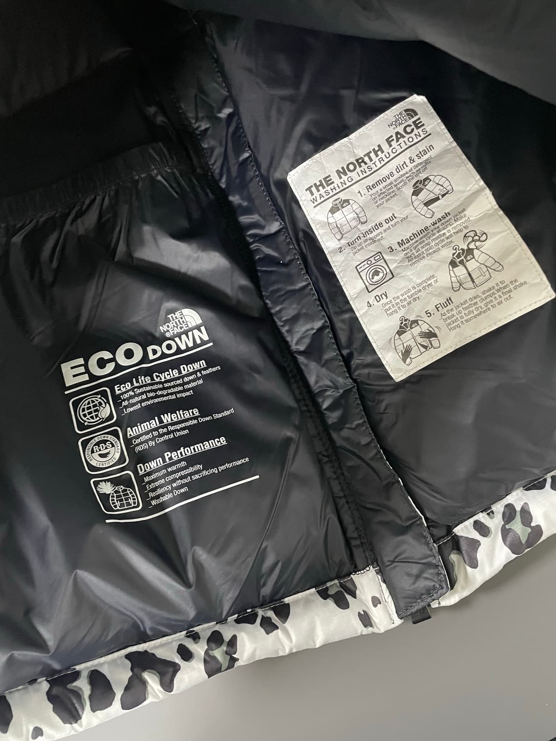 [XXL] 노스페이스 화이트 라벨 스노우 레오파드 프린트 눕시 상품이미지10