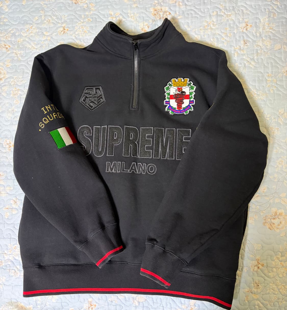 슈프림 밀라노 하프집업 S 상품이미지1