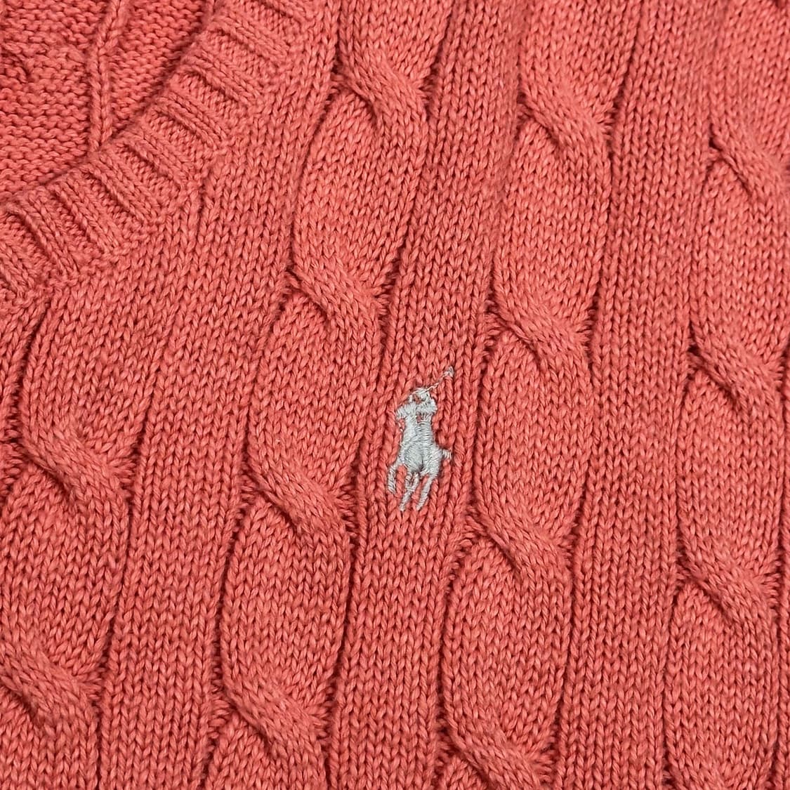 폴로 랄프로렌 포니 자몽색 니트조끼 (M) 상품이미지3