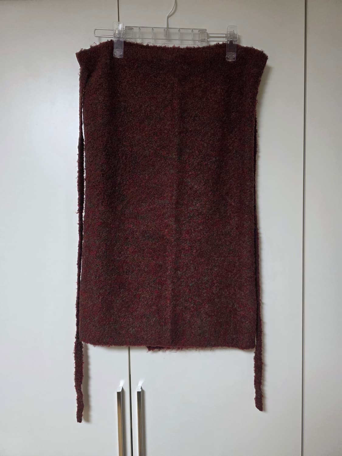 아모멘토 믹스 부클 랩 스커트 상품이미지5