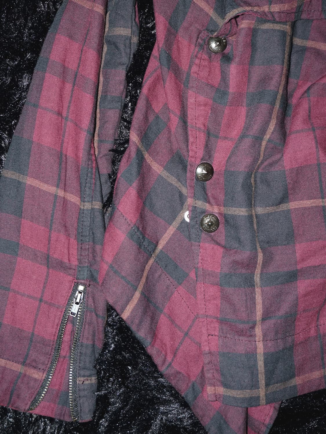 (diesel) diagonal check punk jacket  상품이미지3