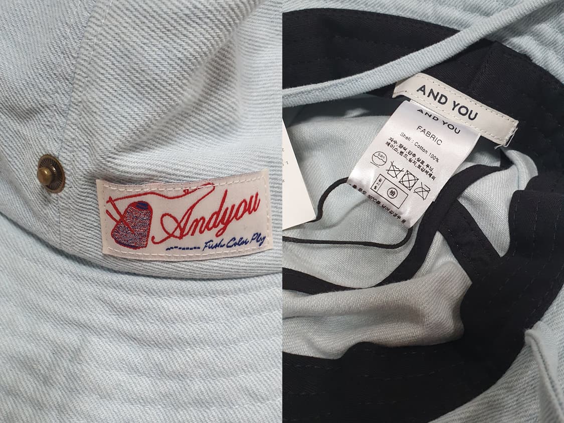 라이트블루 앤유 버킷햇 벙거지모자  상품이미지5