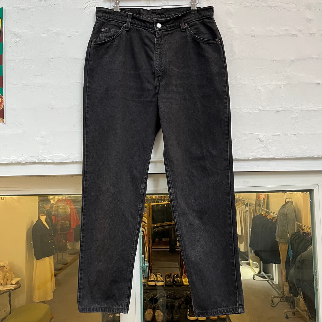 Levis 912 Orange Tab 슬림핏 블랙 데님팬츠 S 상품이미지1