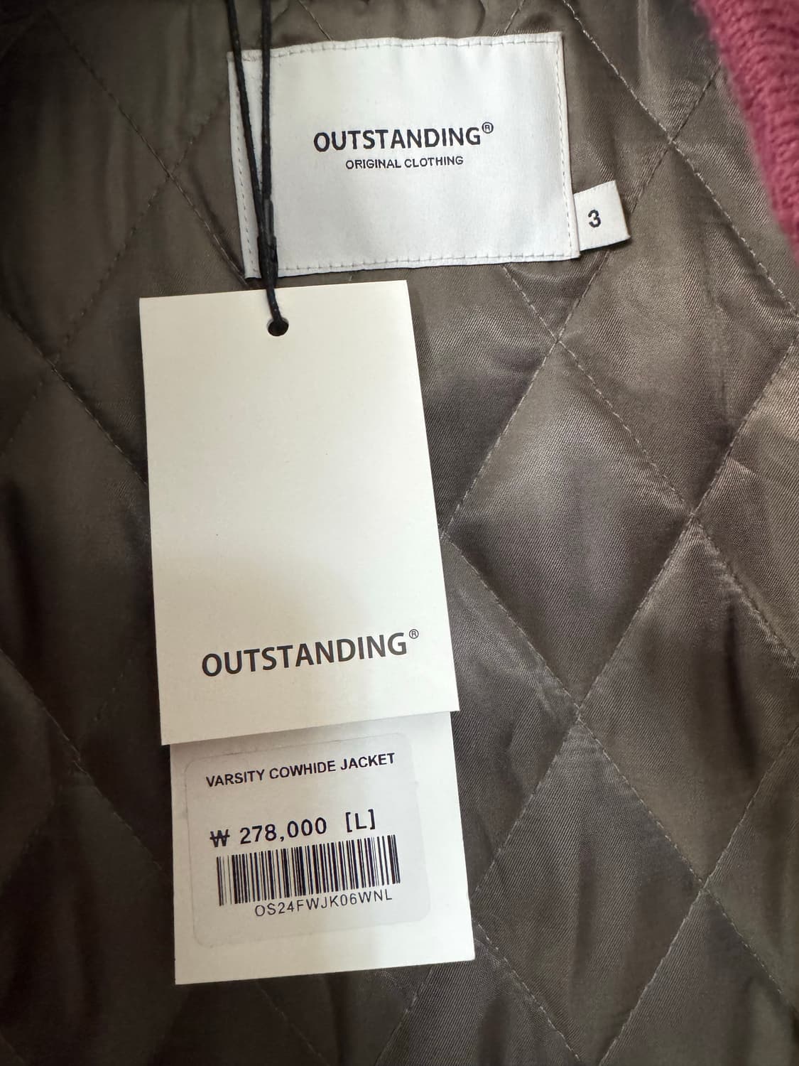 [새제품] 아웃스탠딩 바시티자켓 L 상품이미지4