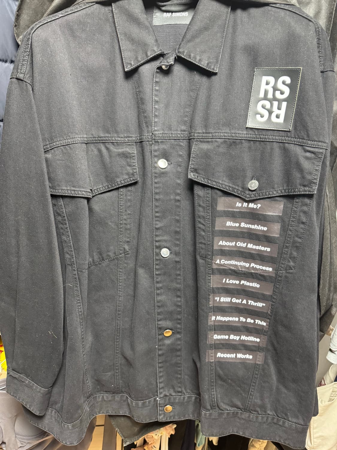 라프시몬스 뉴오더 블랙데님자켓  상품이미지1