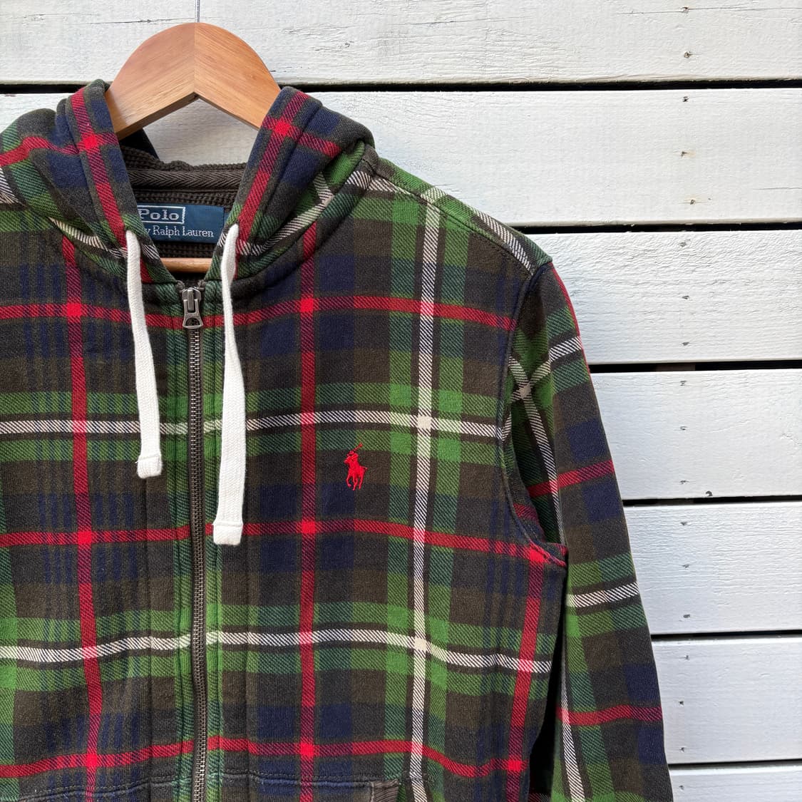 Polo 폴로 체크 후드집업 상품이미지3
