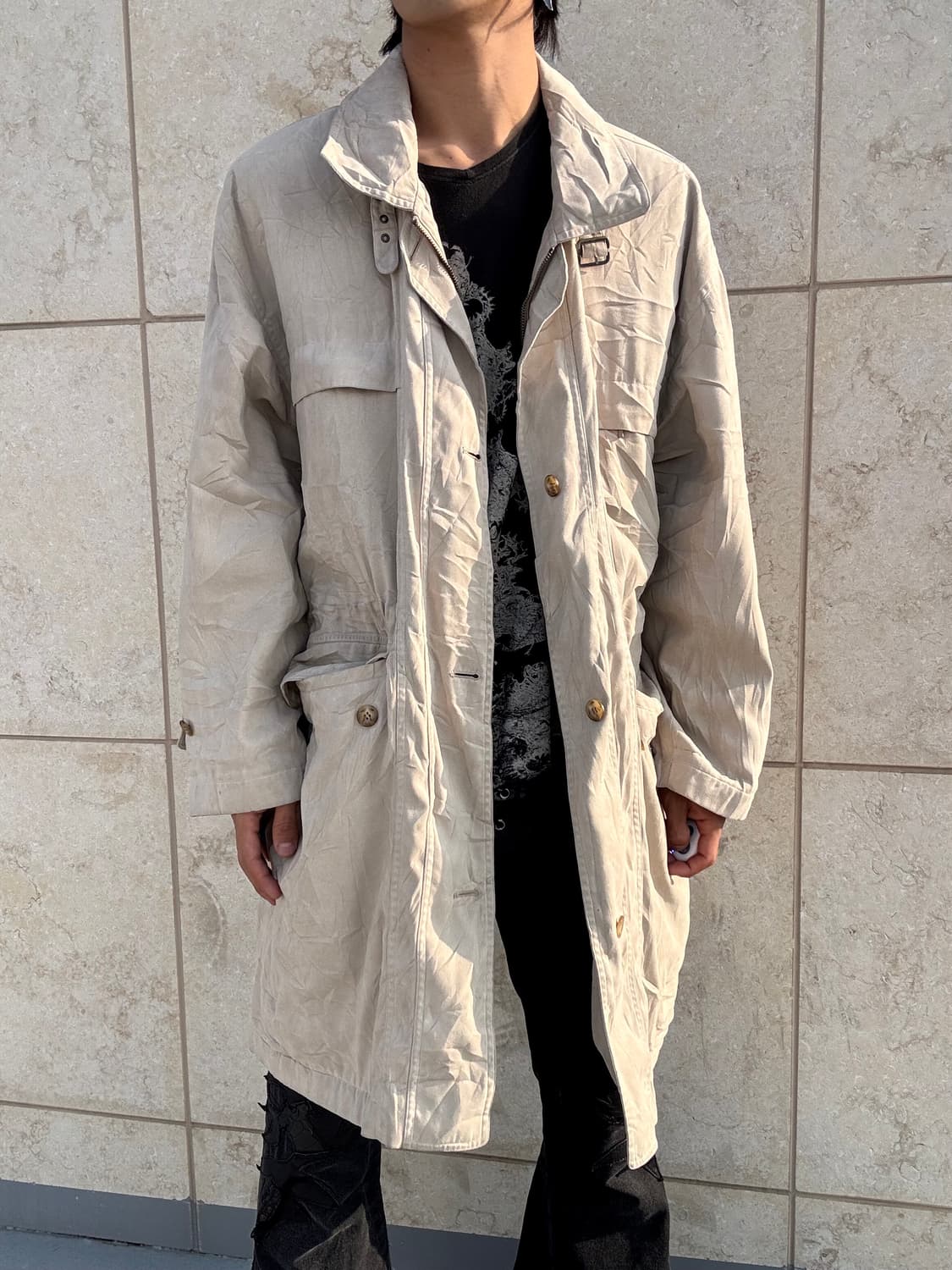 “Playboy” Minimal Mood Long Coat Jacket 상품이미지2