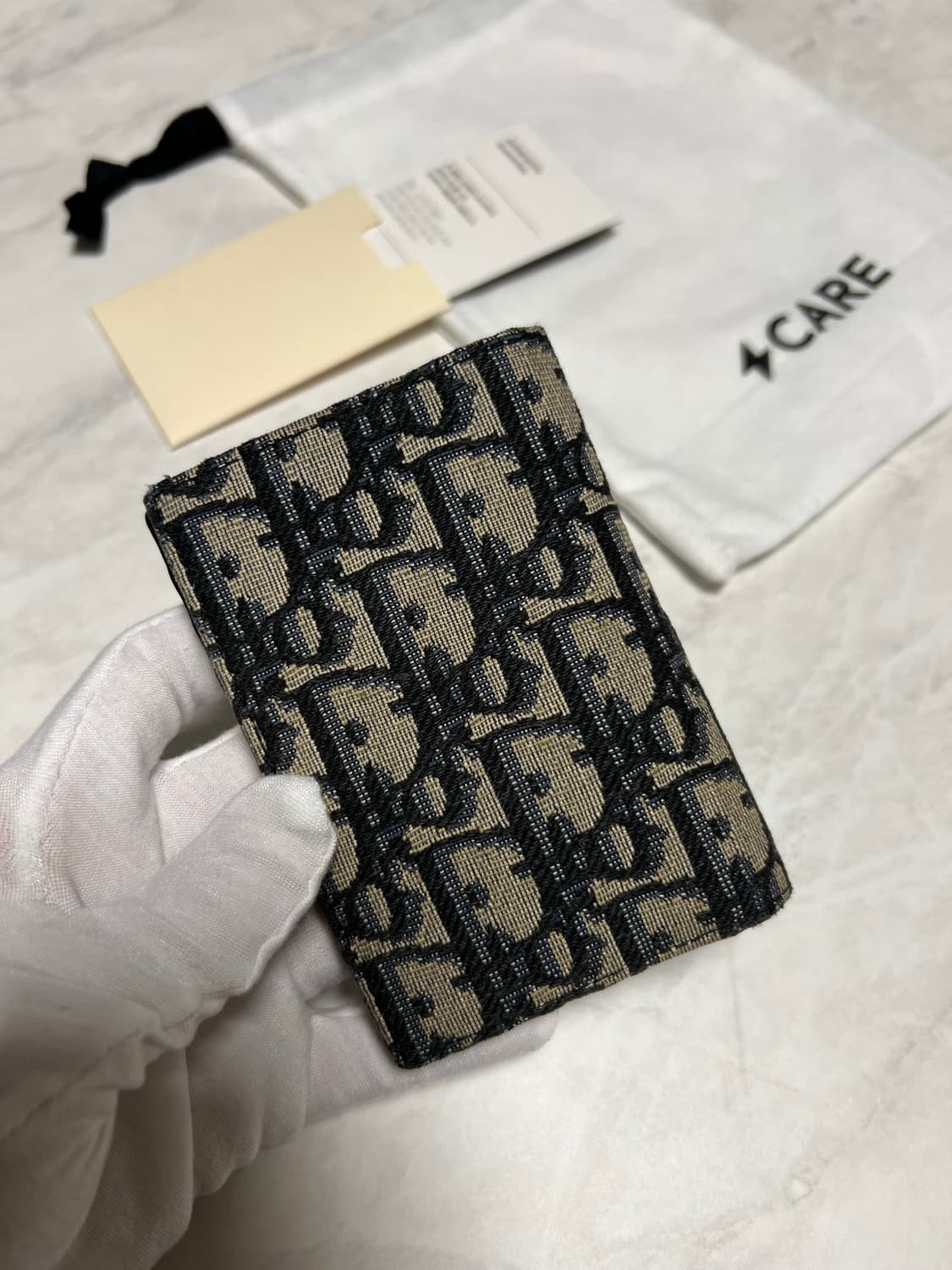 디올 오블리크 자카드 오거나이저 지갑 상품이미지2