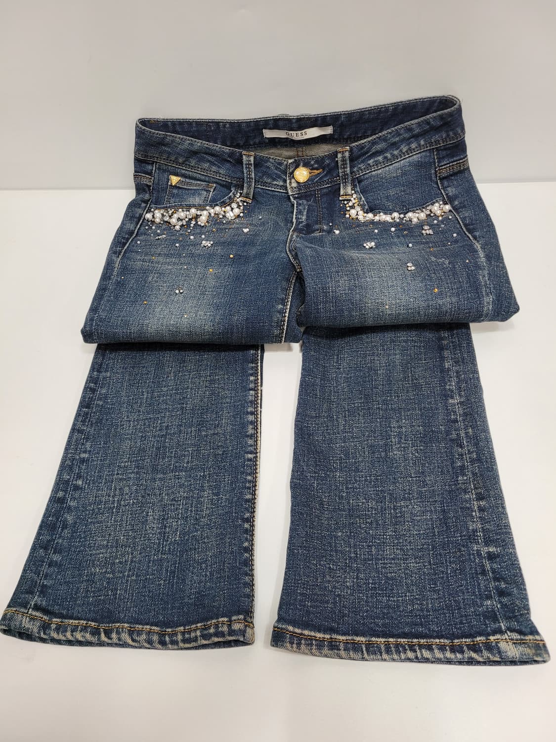 GUESS 스타더스트 인디고 슬림 부츠컷 데님 청바지 / 여 64 (26 상품이미지7